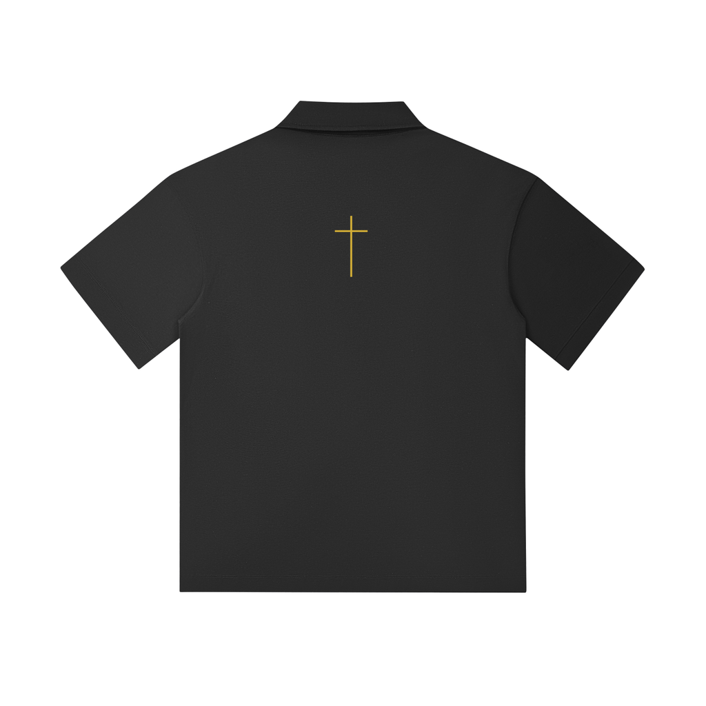 Drop Shoulder Short-Sleeve Polo
