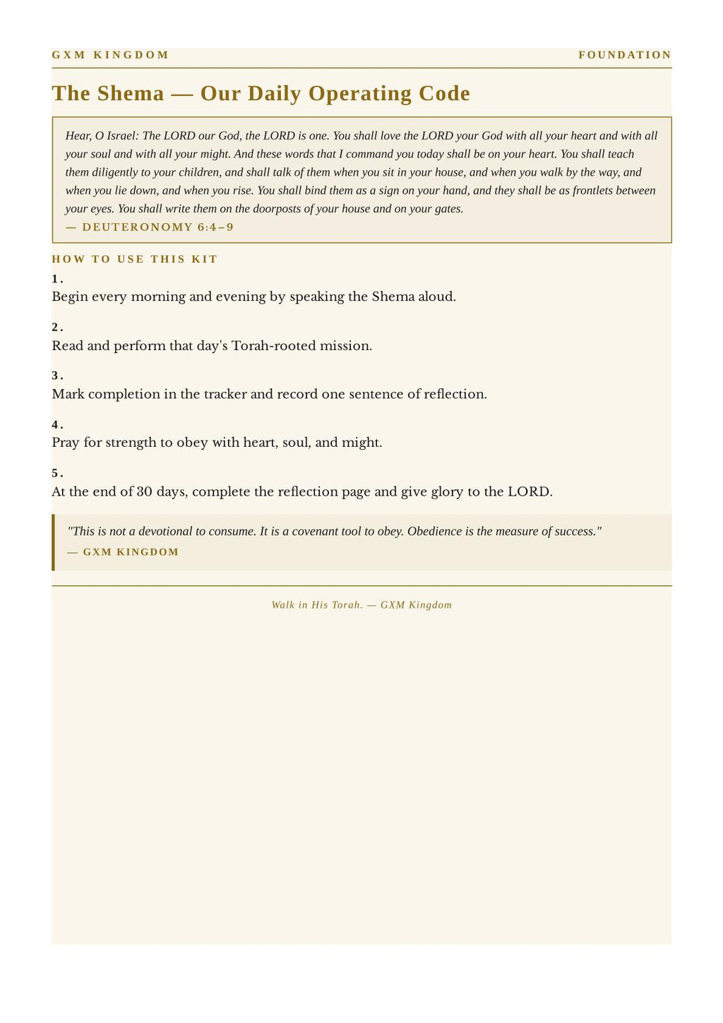 Discipline de 30 jours de la Torah PREMIUM