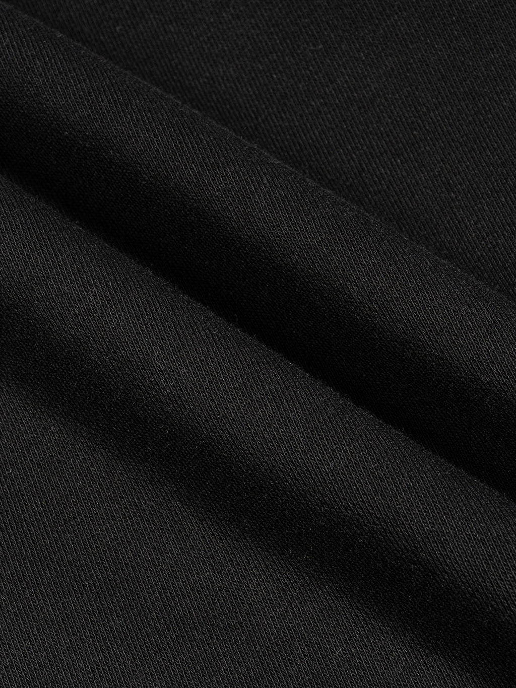 Close-up of black fabric with folds