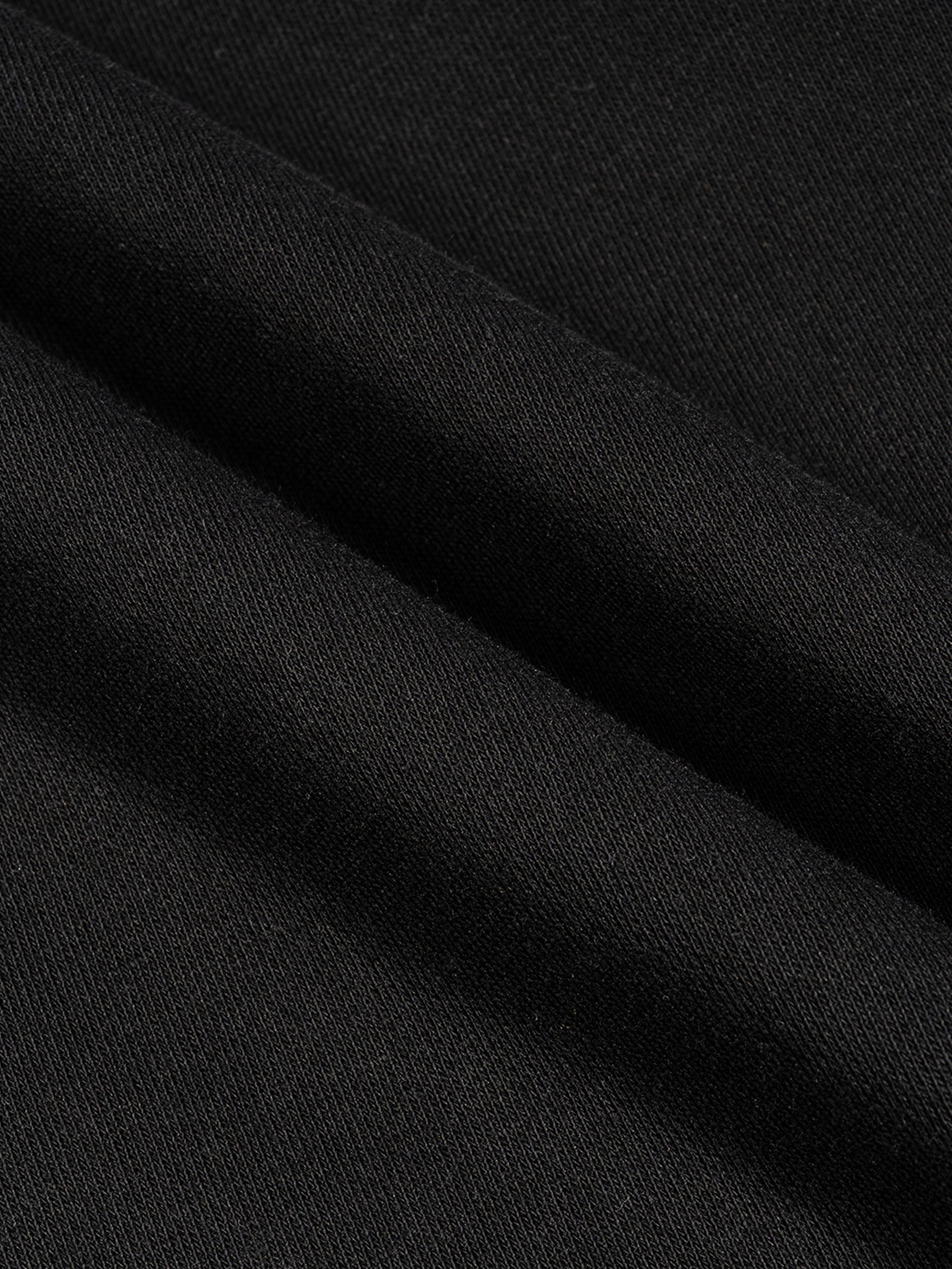 Close-up of black fabric with folds